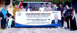 Yayasan Selatan Peduli Terima Bantuan Satu Unit Ambulans dari Zurystio