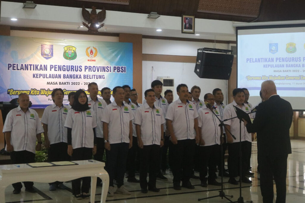 Pengurus PBSI Babel 2022-2026 dilantik, Algafry : Mari Bergerak Untuk Prestasi yang Lebih Tinggi