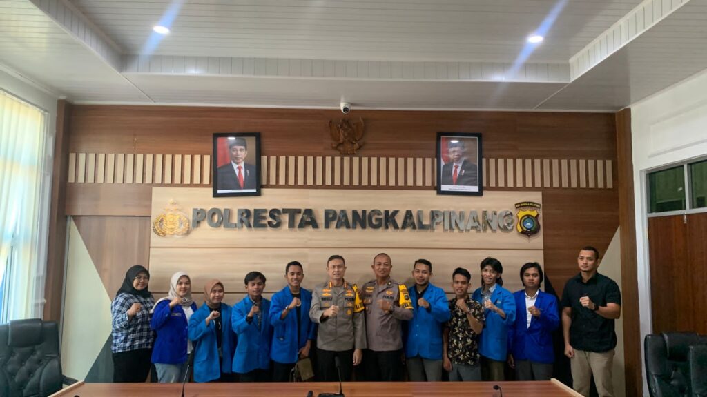 Pengurus Cabang PMII Kota Pangkalpinang Audiensi bersama Polresta 