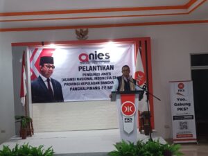 Anies Lantik 700 Relawan di DPW PKS Bangka Belitung