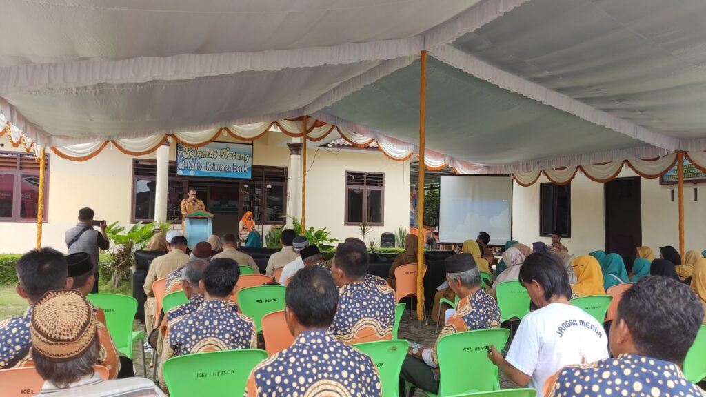 Didatangi Tim Penilai Kelurahan/Desa Terbaik Tingkat Babel, Kelurahan Berok Paparkan Program Unggulan