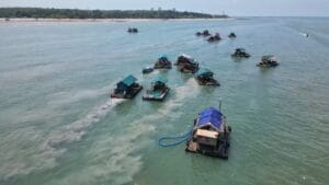 Perairan Tembelok Kembali Dirambah Tambang Timah Diduga Ilegal