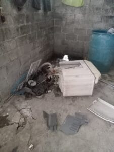 Mesin Cuci Warga Perlang “Merai” Disambar Petir