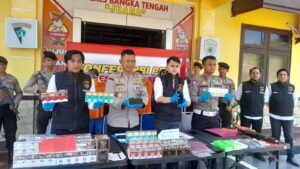 Polres Bangka Tengah Ungkap 5 Kasus Selama Ops Tertib Menumbing 2023