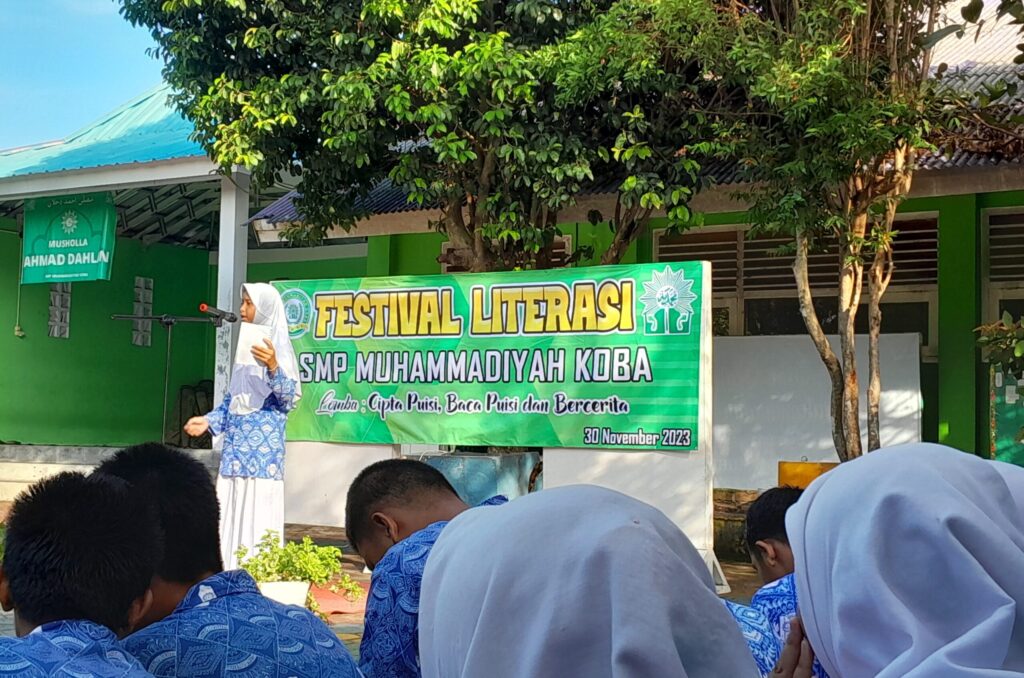 Tingkatkan Minat Baca Siswa, SMP Muhammadiyah Koba Gelar Festival Literasi