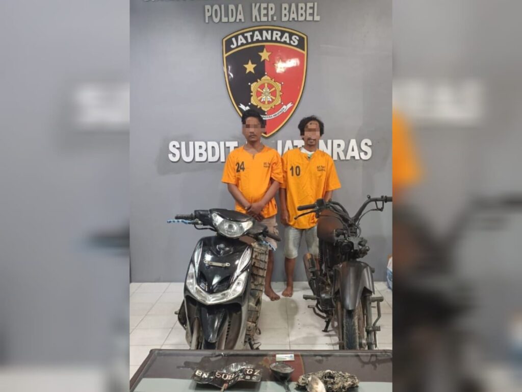 2 Pelaku Maling Motor di Pangkalpinang Dibekuk Tim Jatanras Polda Babel