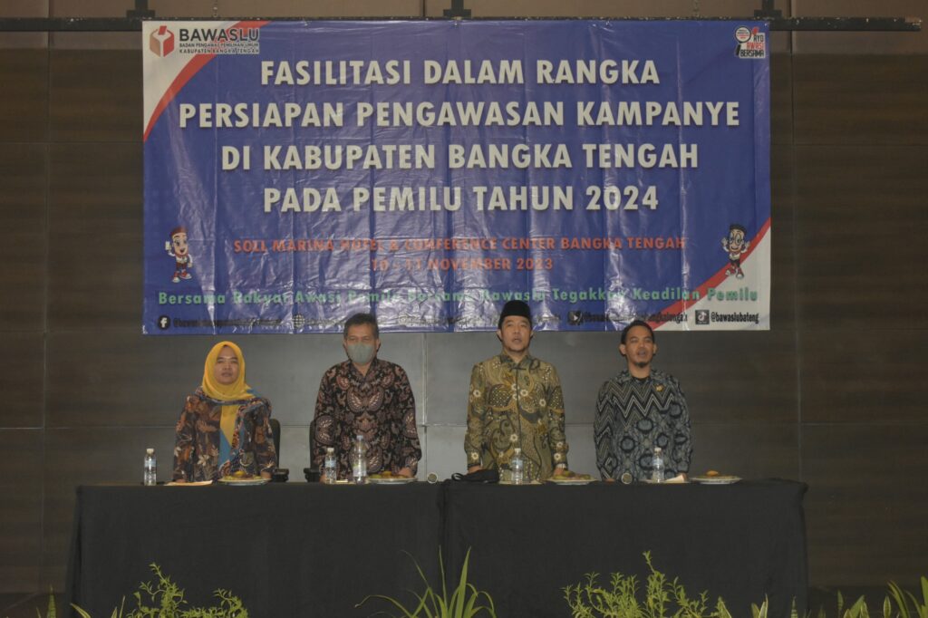 Persiapan Pengawasan Kampanye,  Bawaslu Bateng Bekali Panwascam hingga PKD se-Bangka Tengah