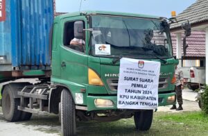 1.241 Koli Surat Suara Pemilu 2024 Tiba di Bangka Tengah