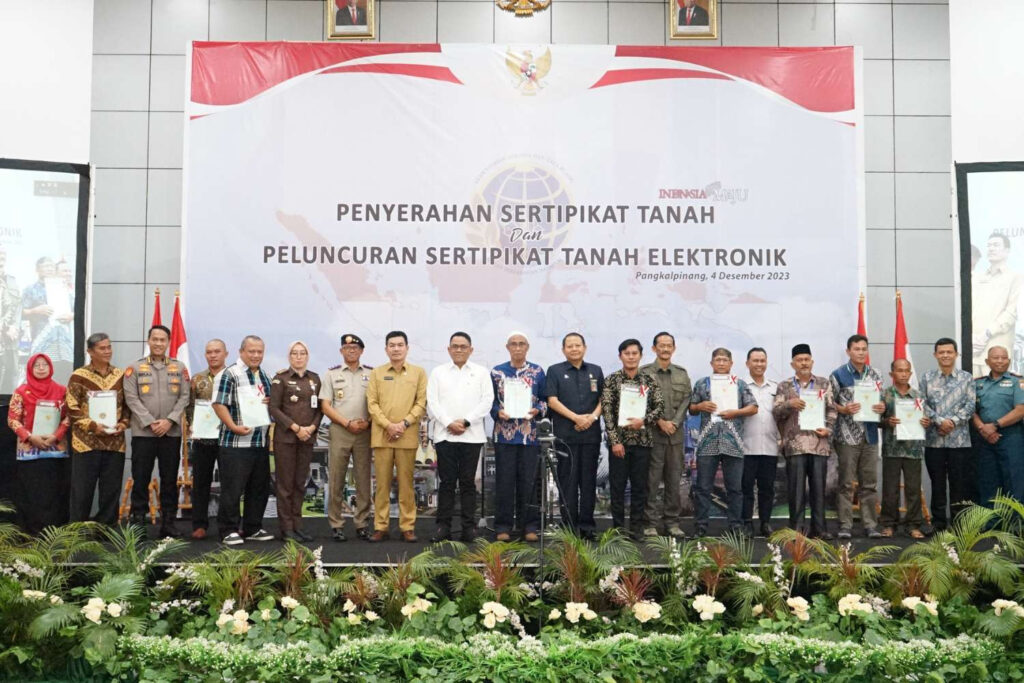 Presiden RI Luncurkan Sertifikat Tanah Elektronik, Bangka Tengah Dukung Kebijakan Baru