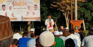 Pemkab Bateng Gelar Salat Idulfitri di Halaman Kantor Bupati, Ini Pesan Algafry!