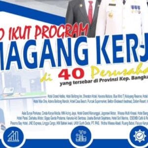 40 Perusahaan di Bangka Belitung Buka Program Pemagangan, Ini Daftarnya!!