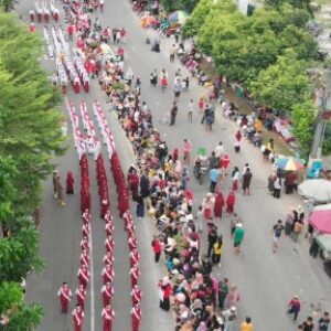 260 Peserta PBB dan Drumband Meriahkan HUT ke-79 RI di Bangka Tengah