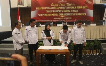 114.548 Daftar Pemilih Bangka Tengah Pilkada 2024 Ditetapkan