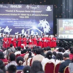 Perayaan Natal Oikumene PT TIMAH Tbk dan Anak Perusahaan, Pererat Silaturahmi dan Berbagi Kepada Rumah Ibadah
