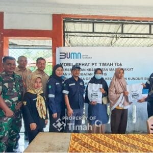Ratusan Warga Desa Gemuruh Ikuti Pengobatan Mobil Sehat PT Timah