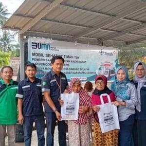 Sambut Bulan Ramadan, Mobil Sehat PT Timah Berikan Layanan Kesehatan Bagi Masyarakat Desa Sawang Selatan