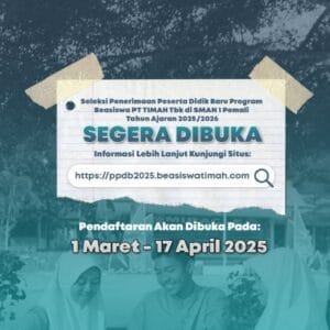 Ini Persyaratan yang Harus Disiapkan untuk Daftar Porgram Kelas Beasiswa PT Timah Pada SMAN 1 Pemali