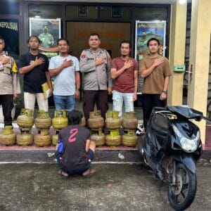 Polsek Koba Tangkap Pelaku Spesialis Pencurian Tabung Gas Elpiji