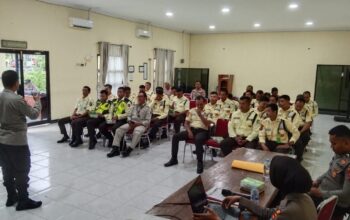 Puluhan Satpam Ikuti Pembinaan dan Anev di Mapolres Bangka Tengah