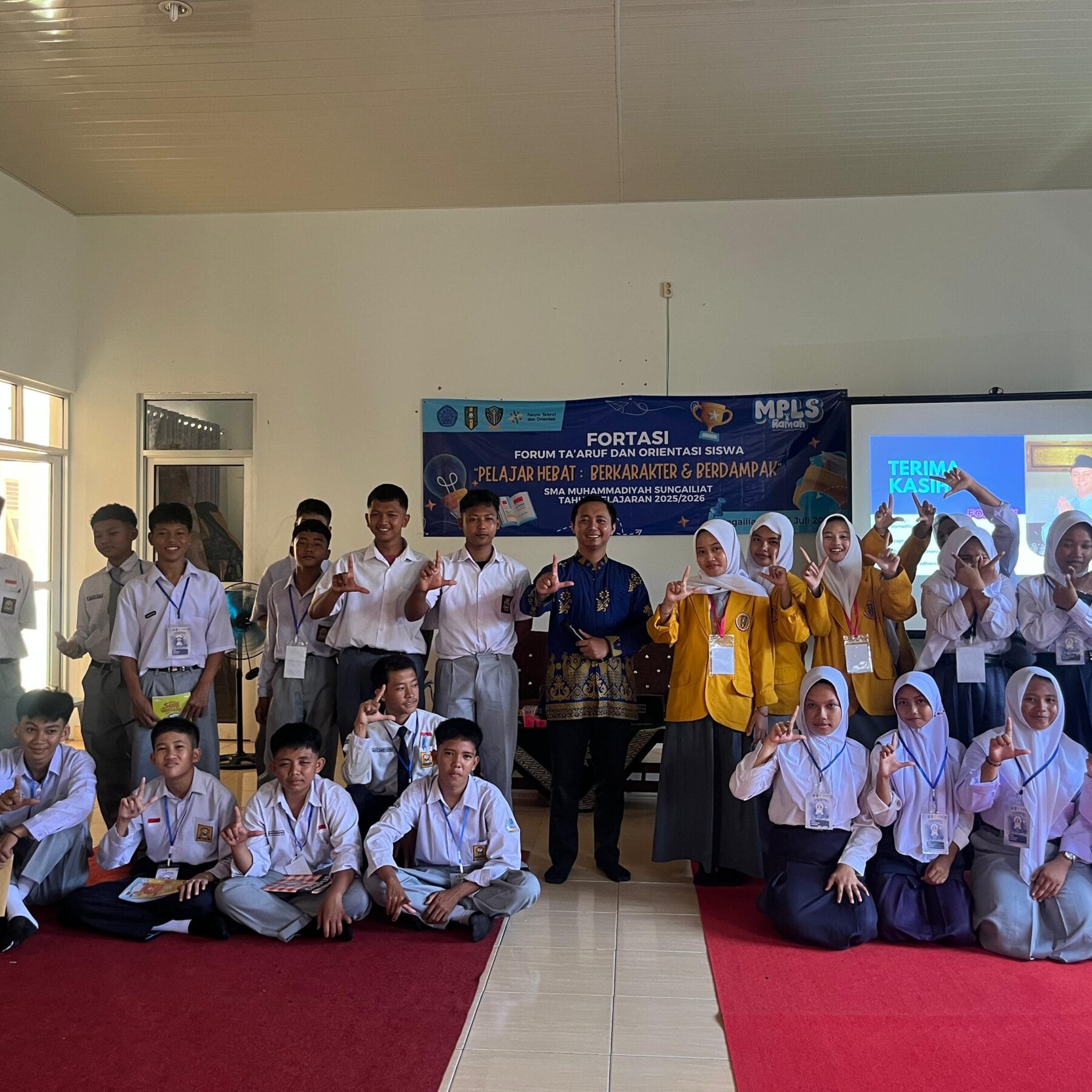‎Berkarakter dan Gerakan Tujuh Kebiasaan Anak Indonesia Hebat di SMA Muhammadiyah Sungailiat   ‎