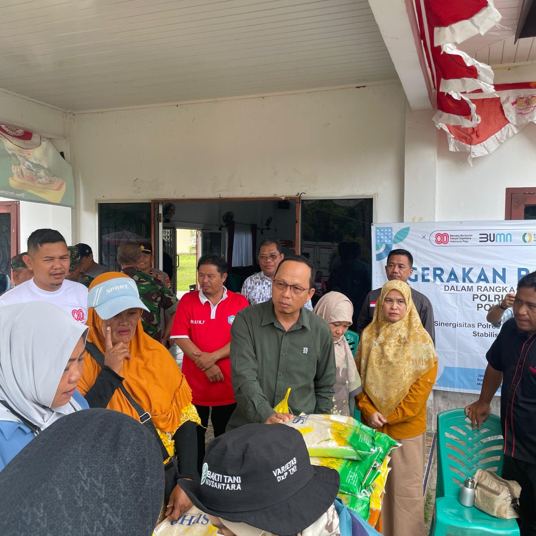 ‎6 Kecamatan di Bangka Tengah Gelar Gerakan Pangan Murah Serentak
