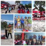 Kunjungi Damkar Bateng, SMP Taruna Sains Muh Koba Dapat Edukasi dan Simulasi Cegah Kebakaran   