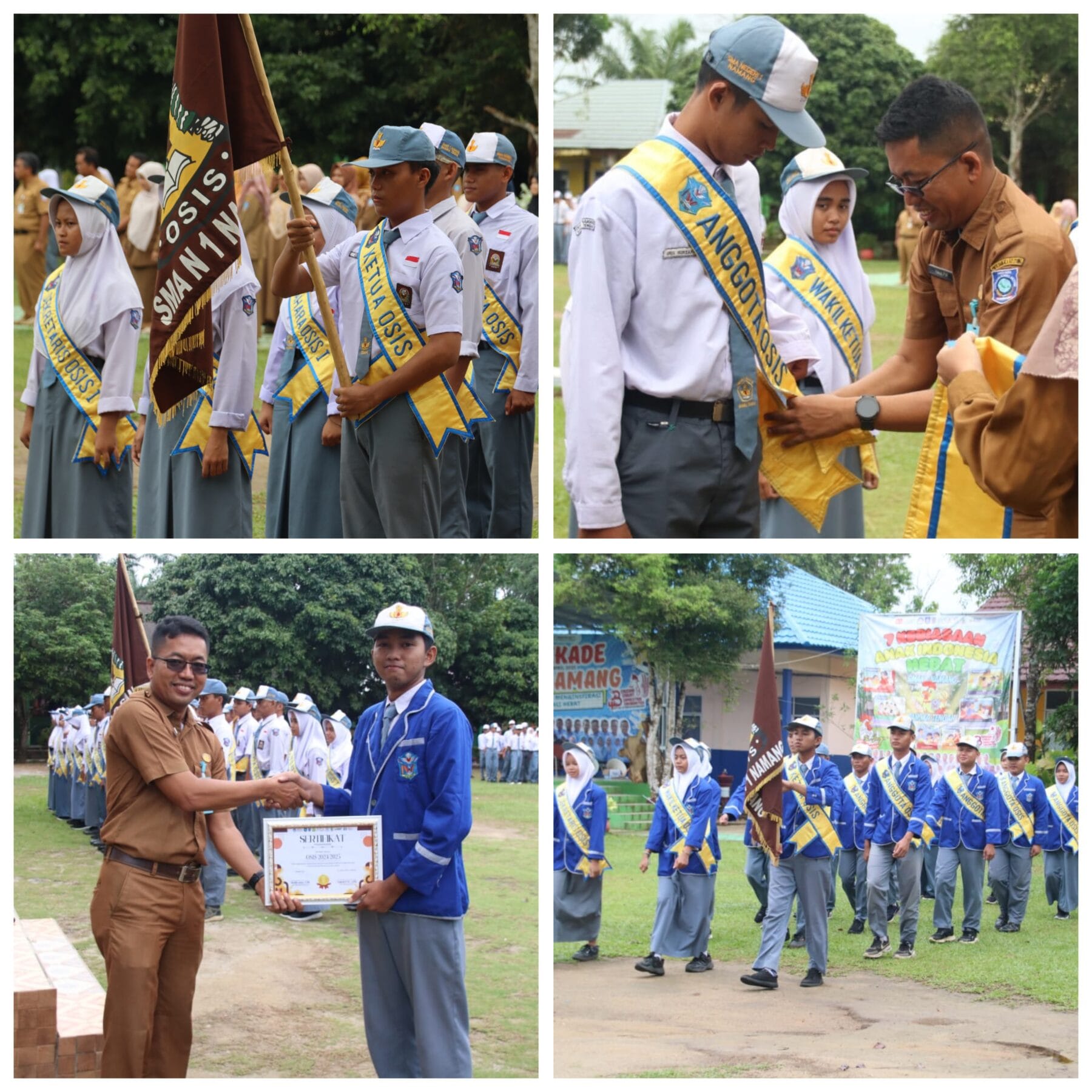 Pelantikan Pengurus OSIS SMAN 1 Namang : Estafet Kepemimpinan Siap Cetak Patriot Sejati