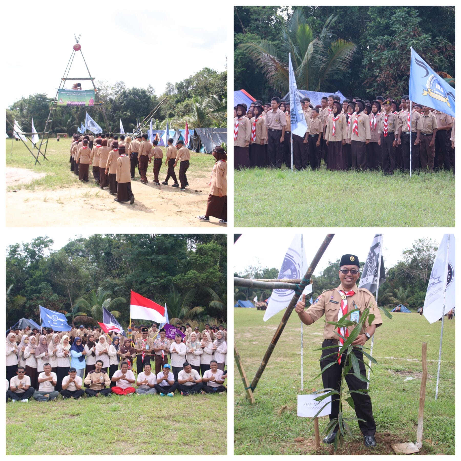 SMAN 1 Namang Gelar Kemah Literasi dan Pembentukan Karakter, Kuatkan Disiplin dan Literasi Siswa