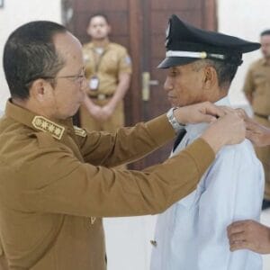 ‎Bupati Algafry Lantik Penjabat Kepala Desa Pinang Sebatang