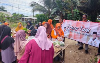DPD PKS Bangka Tengah Gelar Senam dan Pasar Tani