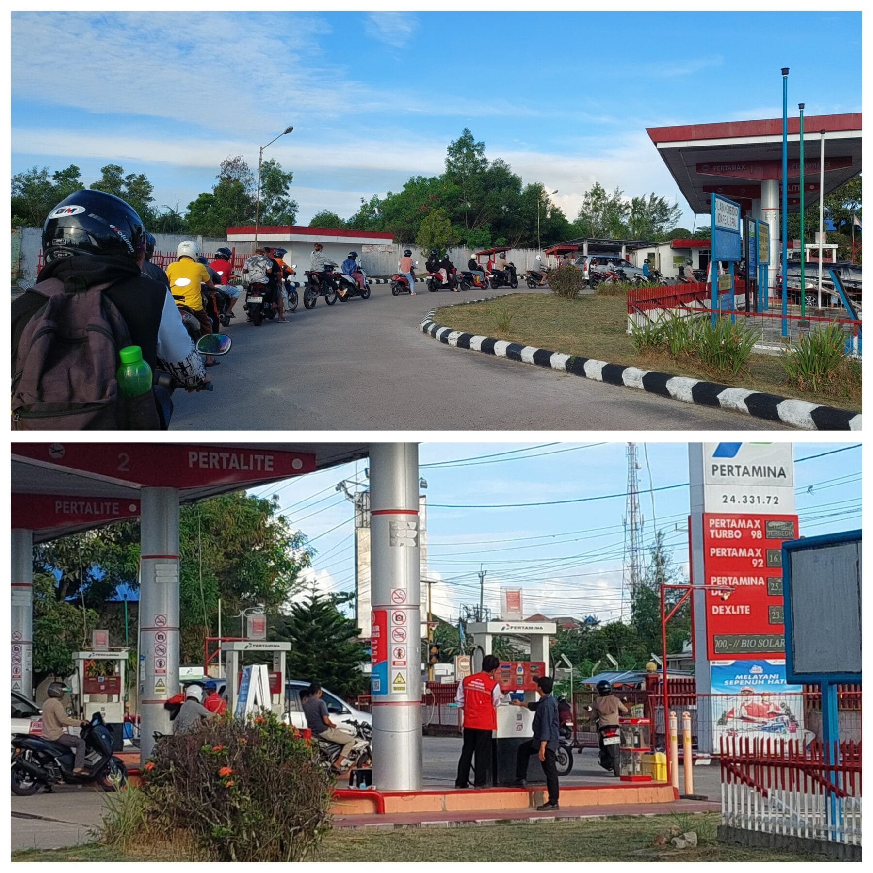 ‎Pertamax Melonjak, Antrean Pertalite di SPBU Berok Mengular