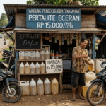 ‎Pertalite Alami Kelangkaan, Harga Eceran di Koba Tembus Rp15 Ribu per Liter