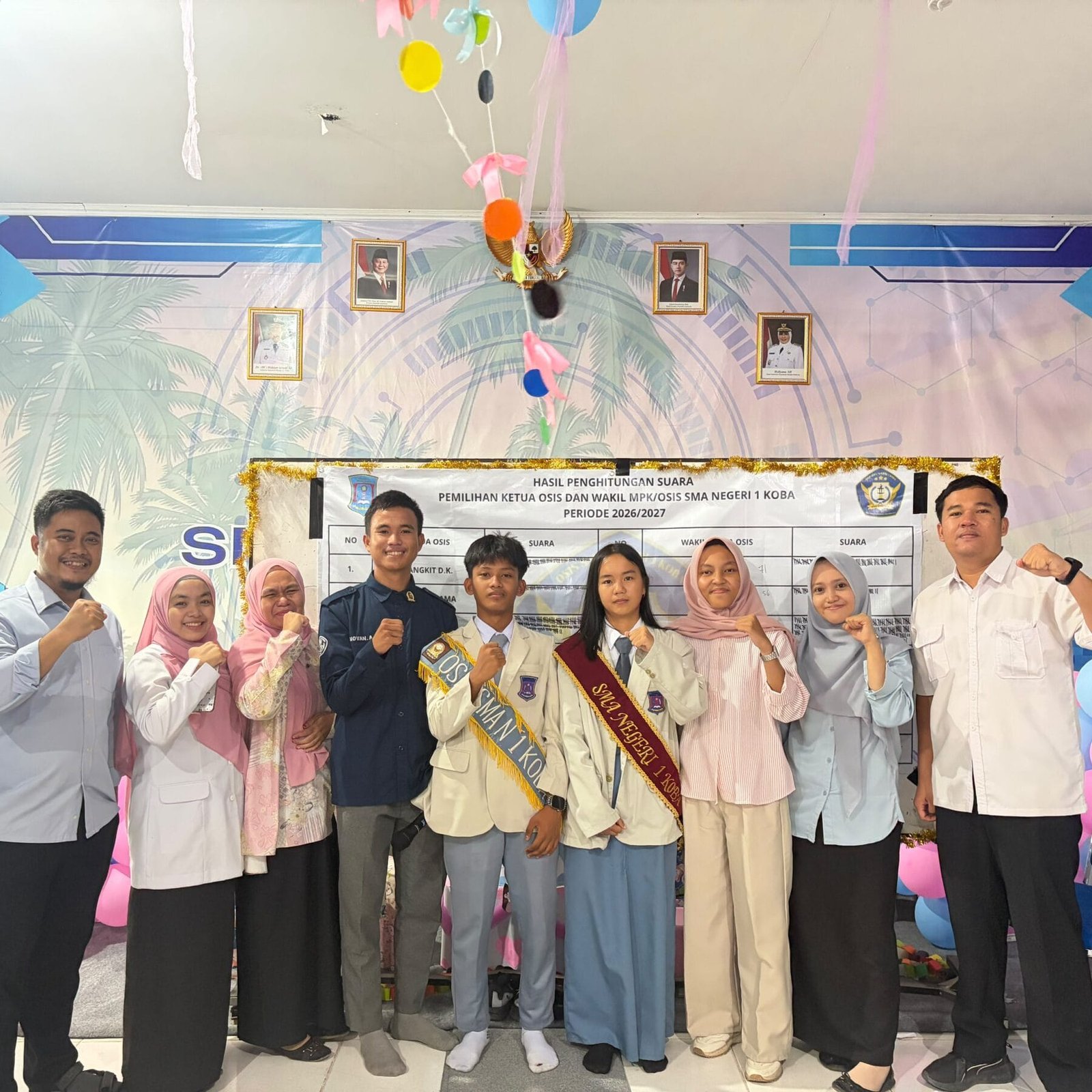Pesta Demokrasi, SMAN 1 Koba Gelar Pemilihan Ketua dan Wakil Ketua OSIS 2026/2027